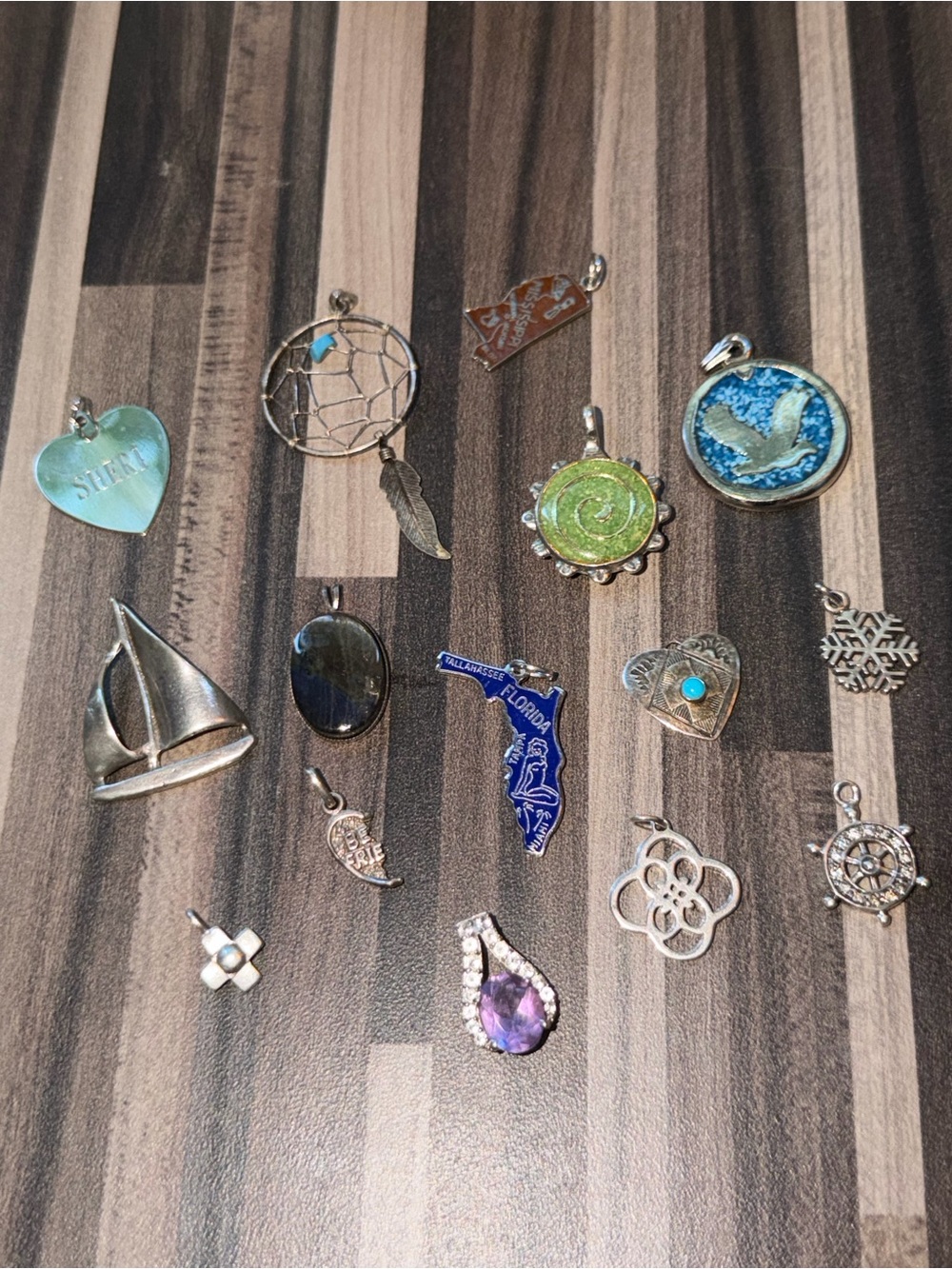925 STERLING SILVER Not SCRAP LOT 56 Grams Pendants And Charms  #373